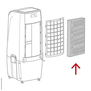 Filtro evaporatore PAE 51 TROTEC - Ricambio originale