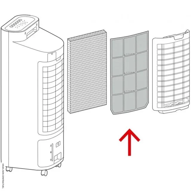 Filtro de repuesto PAE 22 TROTEC para enfriador de aire