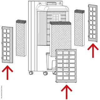 Filtros de substituição PAE 31 Trotec - Pack de 3 filtros de ar para resfriador de ar