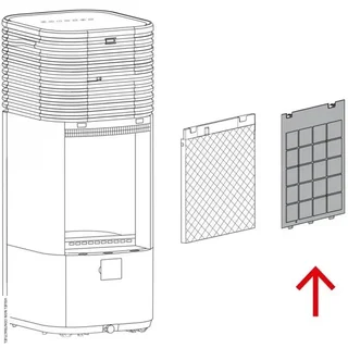 Filtro de substituição Trotec PAE 49/50 para purificador de ar