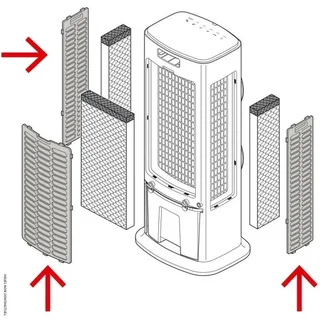Filtros de substituição PAE 45 Trotec conjunto 3 peças