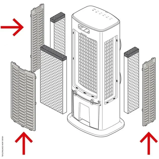 Filtros de substituição PAE 45 Trotec conjunto 3 peças