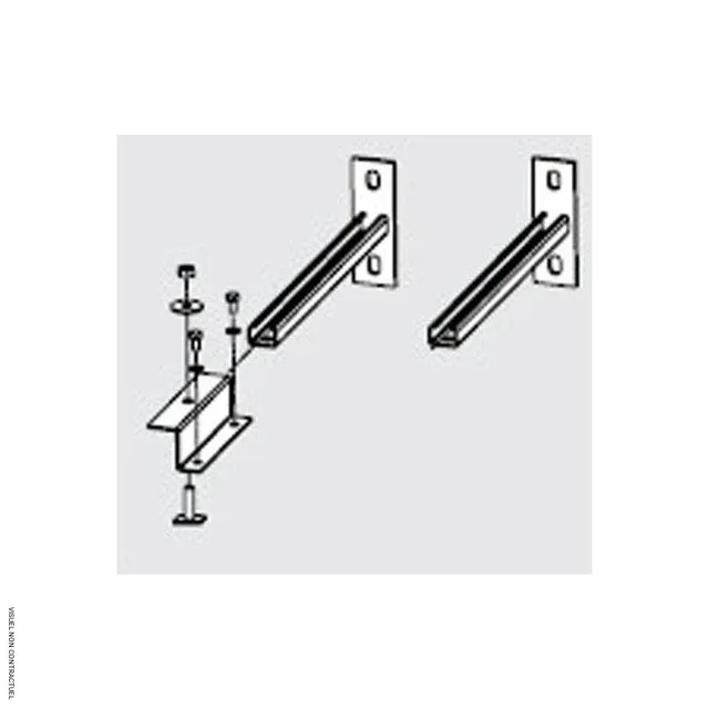 Fixations murales Frico - Lot de 2 pour installation chauffage