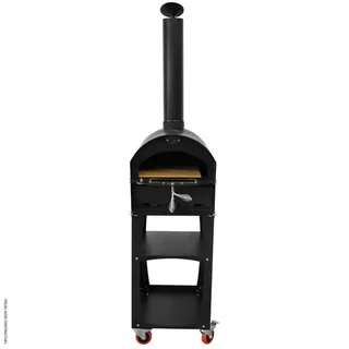 Four à pizza bois Vulcano Le Tradi 46x40cm porte vitrée