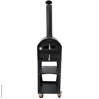 Four à pizza bois Vulcano Le Tradi 46x40cm porte vitrée