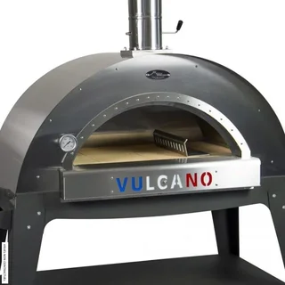 Horno de Pizza Vesubio VULCANO 80x50cm con Ruedas - Cocción a Leña
