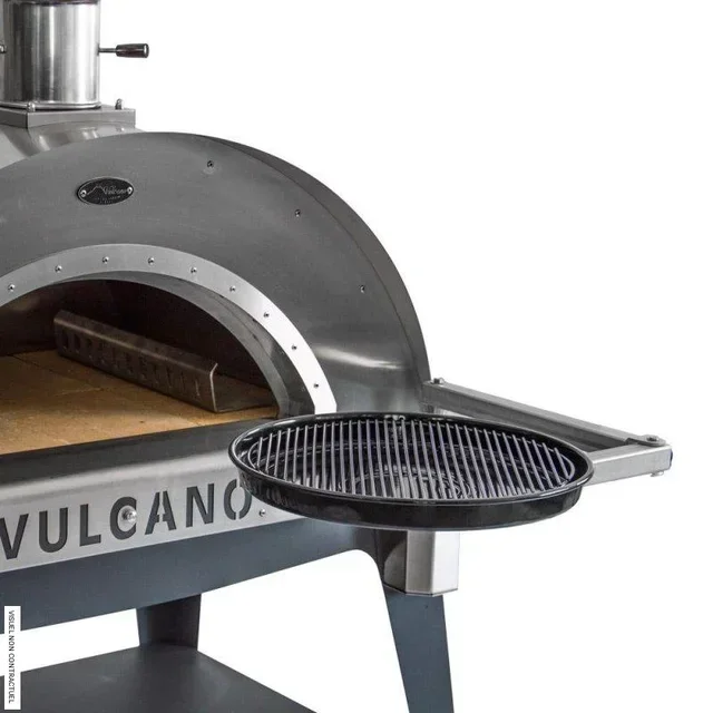 Horno de Pizza Vesubio VULCANO 80x50cm con Ruedas - Cocción a Leña