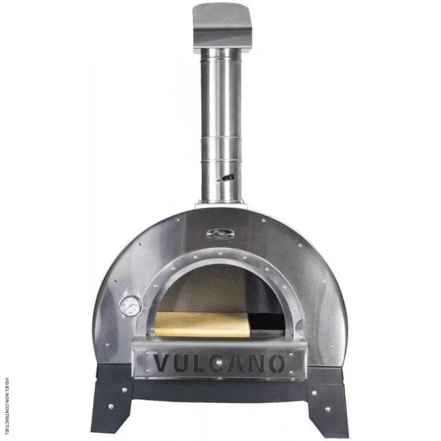 Horno de Pizza Vulcanello VULCANO 500°C 90s - Horno de Leña para Pizza Exterior Jardín