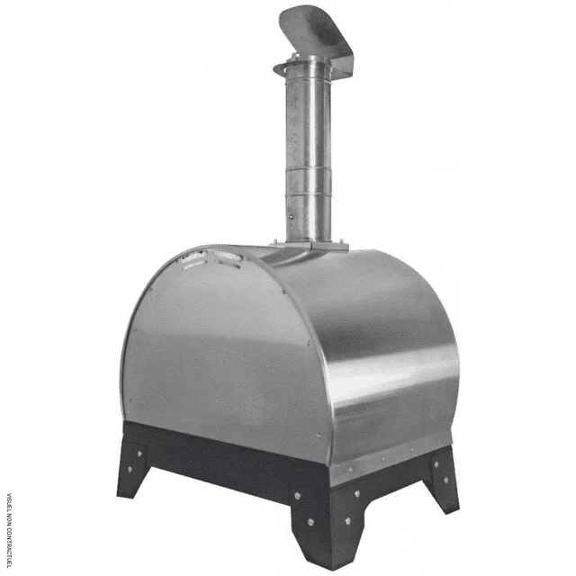 Horno de Pizza Vulcanello VULCANO 500°C 90s - Horno de Leña para Pizza Exterior Jardín