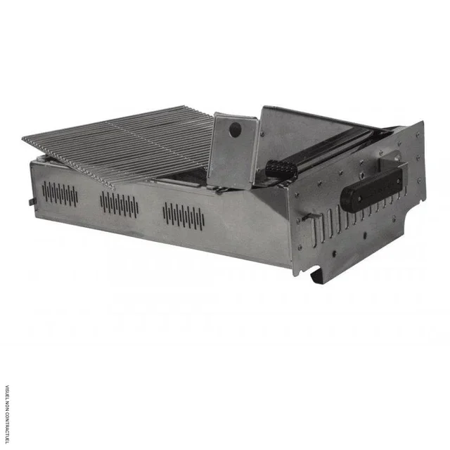 Horno de pizza y barbacoa 2 en 1 de acero inoxidable TAAL Vulcano para exterior con leña