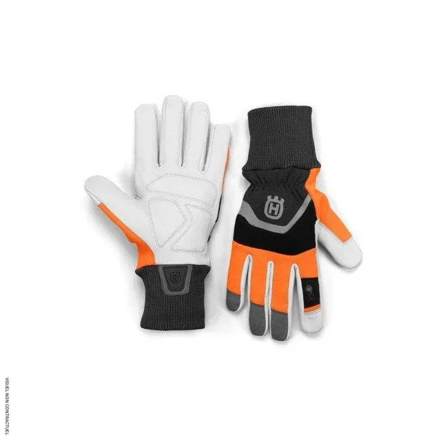 Gants de travail cuir chèvre Husqvarna taille unique jardinage