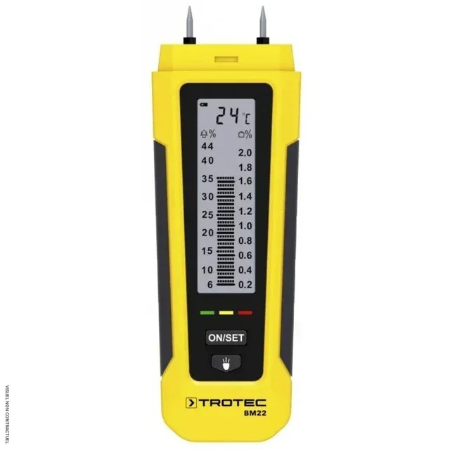 Humidimètre à pointes BM22 Trotec - Mesure bois et matériaux