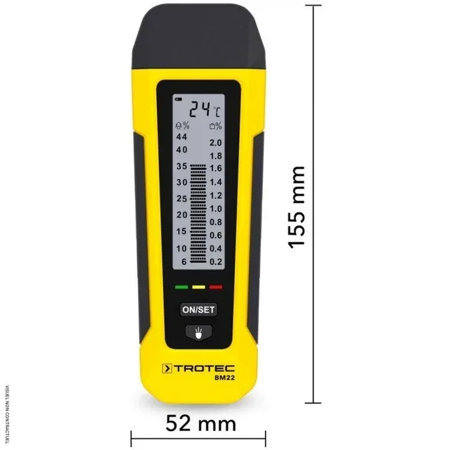 Humidimètre à pointes BM22 Trotec - Mesure bois et matériaux