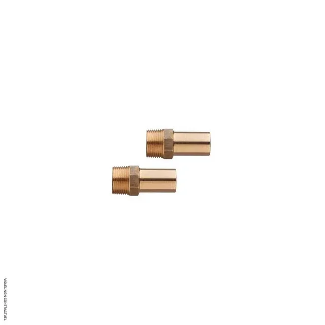 ANS2022 Frico Threaded Crimp Nipples - Pack of 2 Heating Adapters