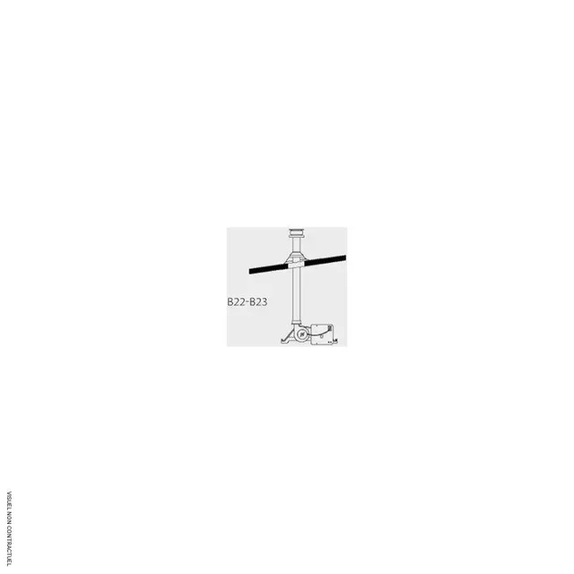 Kit conduit cheminée toiture GTS23N B22 Sovelor-Dantherm 80mm