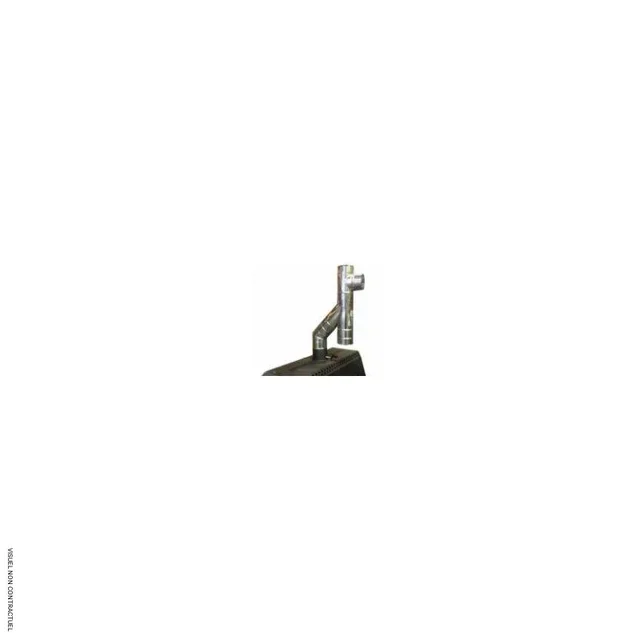 Kit départ conduit inox 153mm ECOPOLY 50kW simple peau