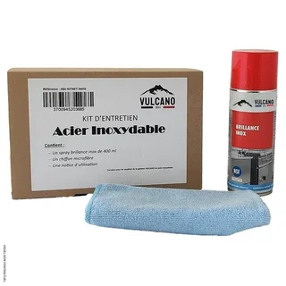 VULCANO stainless steel oven maintenance kit - stainless steel cleaning accessories
