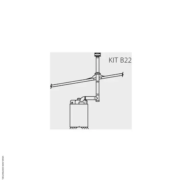 Kit évacuation toiture larmier B22 AGVX 80 SOVELOR-DANTHERM
