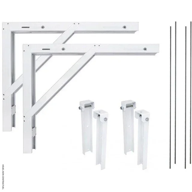 Kit fixation murale rideau d'air Frico - 2 consoles murales