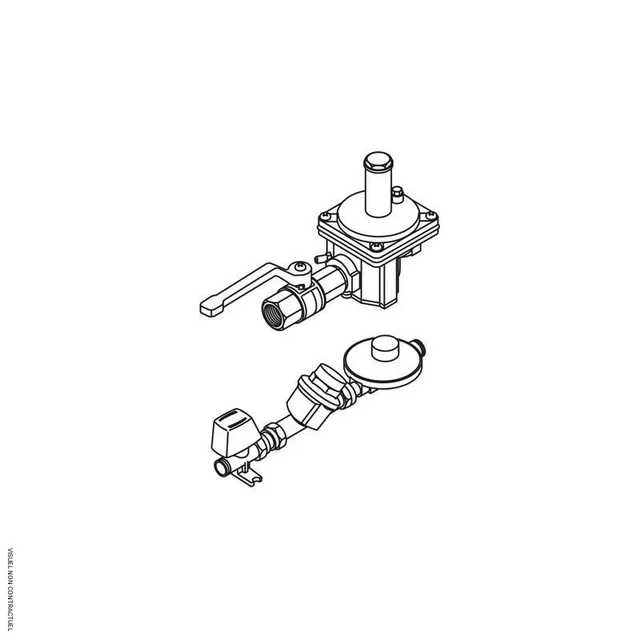 Kit gaz propane 1,5 bar vanne filtre détendeur SOVELOR chauffage