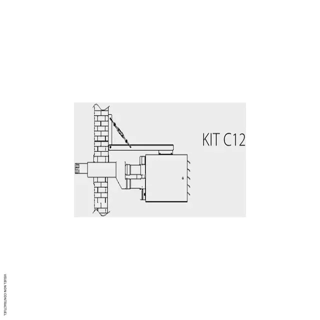 Kit ventouse murale concentrique C12 Sovelor AGSX/AGSX/C