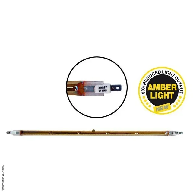 Lampada riscaldante infrarossi 1500W IPX5 luce ambra terrazzo - Star Progetti