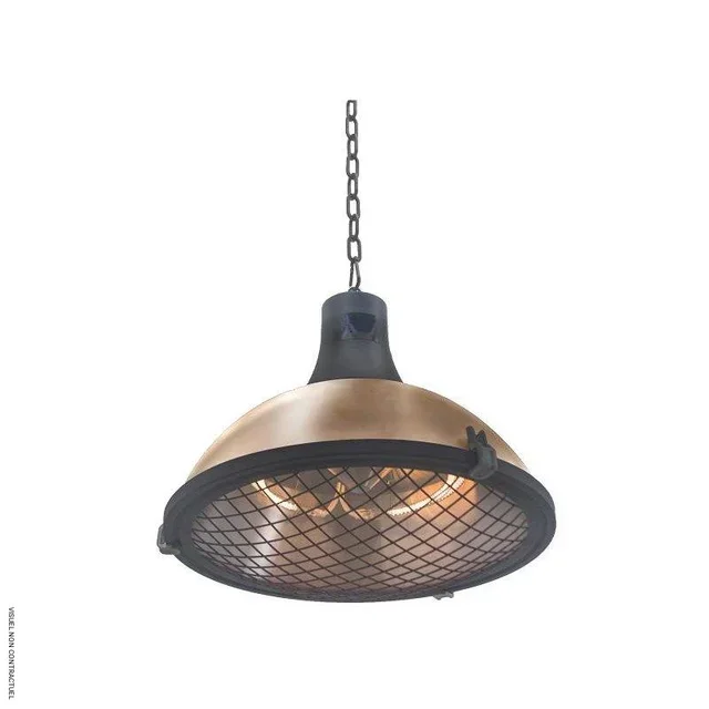 Lampe chauffante suspendue VELTRON COOPER 2100W tél. - Design rétro intérieur/extérieur