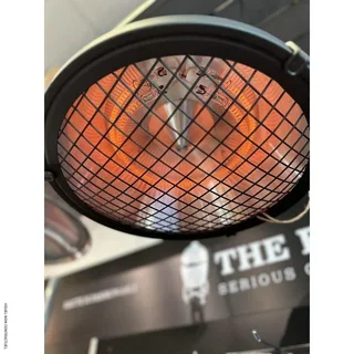 Lampe chauffante suspension RETRO noire 2100W VELTRON - terrasse intérieur extérieur