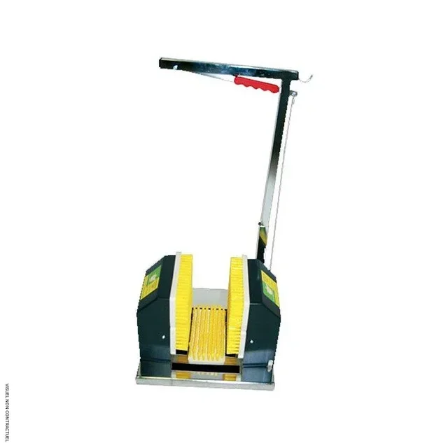 Lave-bottes professionnel Inox 3000 Ecodis - 5 brosses acier inoxydable sans électricité BTP chantier