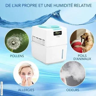 Laveur d'air 3-en-1 Trotec AW 10 S - Purificateur humidificateur ioniseur 25m²