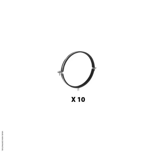 Lot 10 colliers fixation Ø160mm Wine IN50 WineMaster