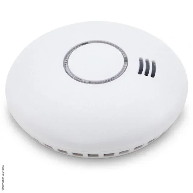 Lot 2 détecteurs chaleur fumée sans fil CEMO armoires batteries lithium