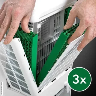 Lote 3 Filtros Evaporação Substituição para PAE 31 Trotec Climatizador