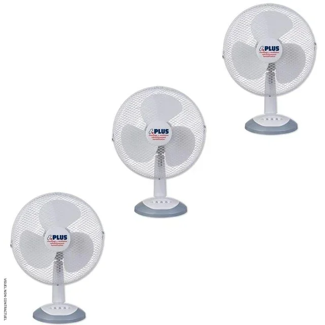 Lot 3 ventilateurs bureau VM 30 BU.2 SPLUS silencieux oscillant 230V