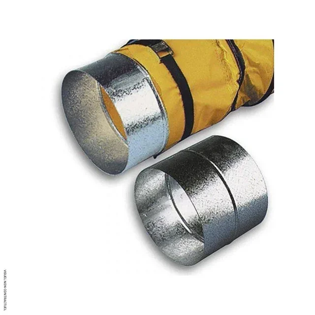 Manchon raccord Ø250 mm acier galvanisé Trotec pour gaines flexibles