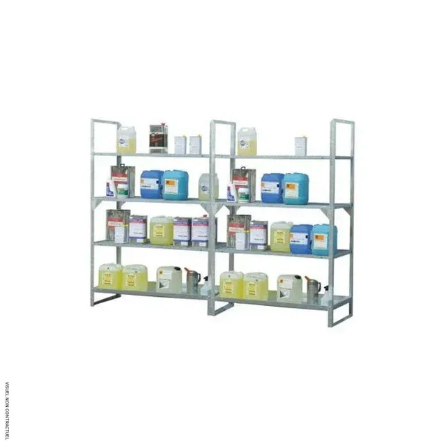 Stahlregal Erweiterungsmodul 13/20 CEMO 4 Ebenen