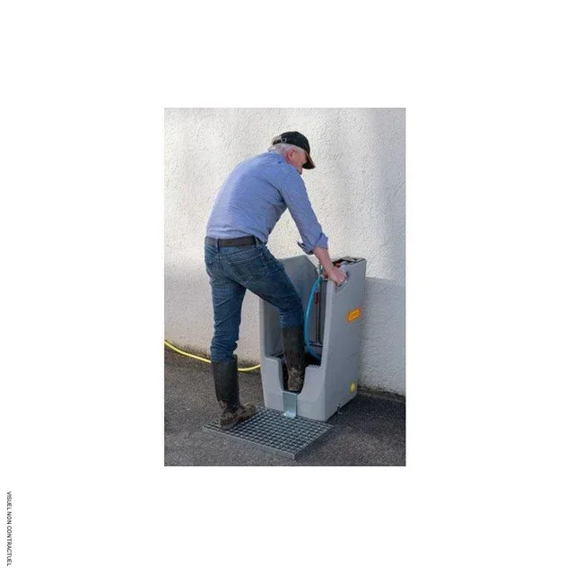 Nettoyeur bottes CEMO 3 brosses polyéthylène premium 59x49x88cm