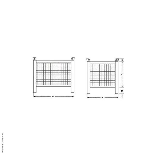 Panier stockage 1000 kg CMR-12 IMER - Empilable atelier