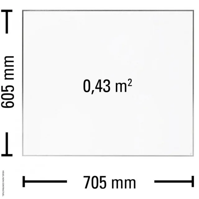 Panneau chauffant infrarouge TIH 400 S 450W TROTEC - Chaleur douce et économique
