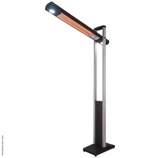 Calentador de Terraza Eléctrico 2,3kW con LED CRANE-900R VELTRON – Calefactor Infrarrojo de Carbono para Exterior con Iluminación LED Ajustable y Mando a Distancia