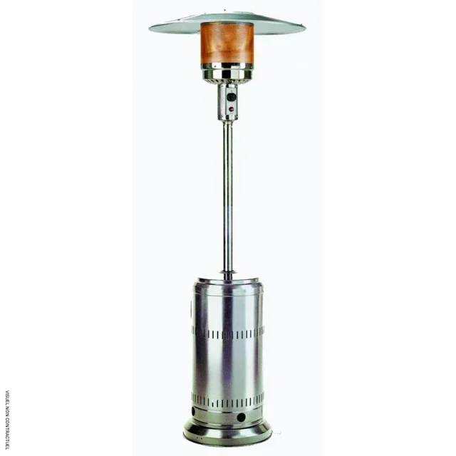 Parasol chauffant gaz propane 12kW inox SPLUS terrasse extérieure