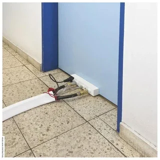 Passage porte Trotec PlanoPT raccordement climatiseur split