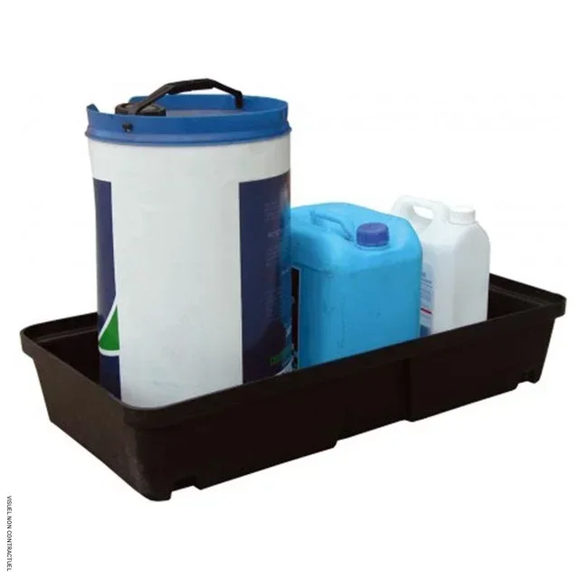 Plateau rétention 30L CEMO polyéthylène sans caillebotis