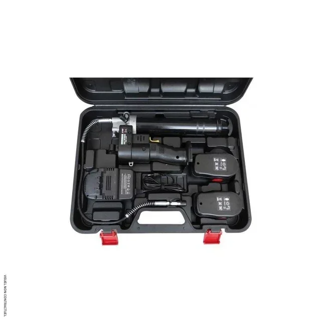 Pompe à graisse sans fil 24V CEMO + 2 batteries Li-ion