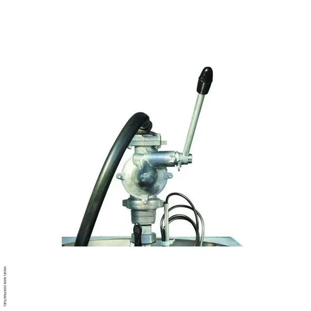 Pompe manuelle ATEX double effet gasoil CEMO 40L/min avec bec verseur et flexible 4m