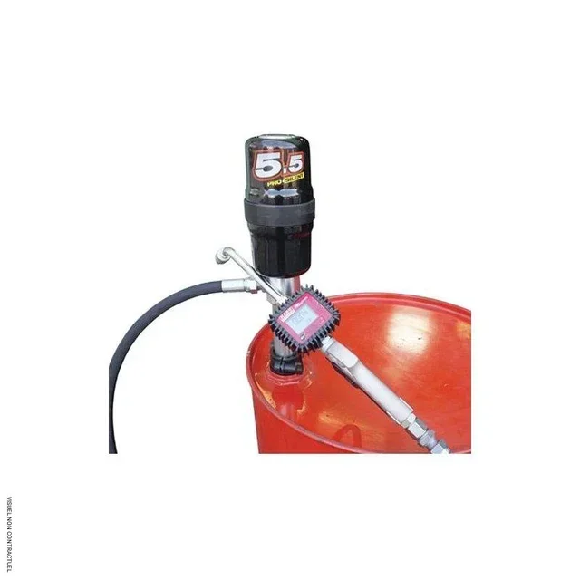 Pompe pneumatique VISCOMAT 5,5:1 huiles CEMO avec compteur digital K400