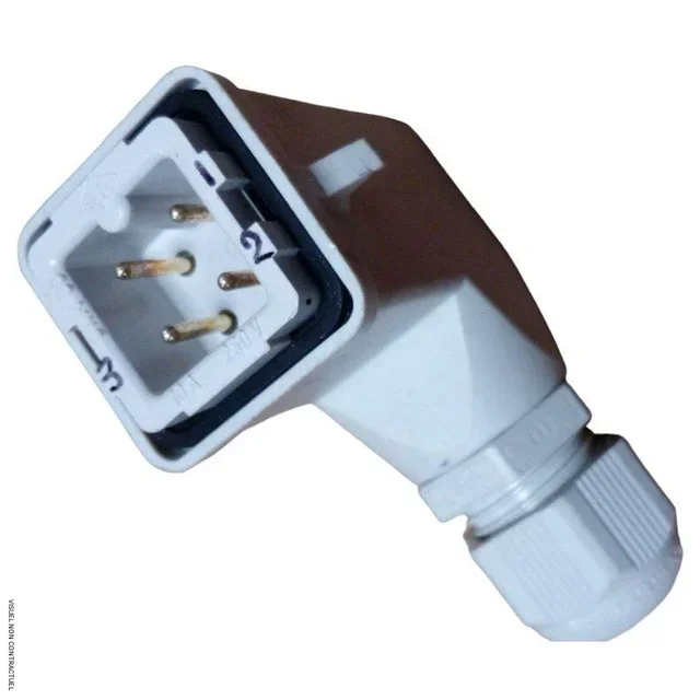 Winkel-Thermostatstecker 3P+N SOVELOR-DANTHERM unverdrahtet