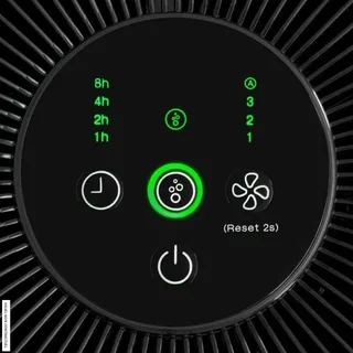 Purificateur d'air HEPA Trotec AirgoClean 11 E - 38 m³, design cylindrique noir mat, filtration 3-en-1 99,97%