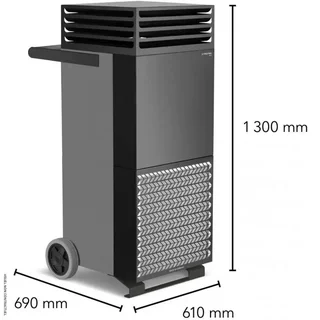 Purificateur d'air professionnel TAC M gris basalte/noir TROTEC HEPA silencieux