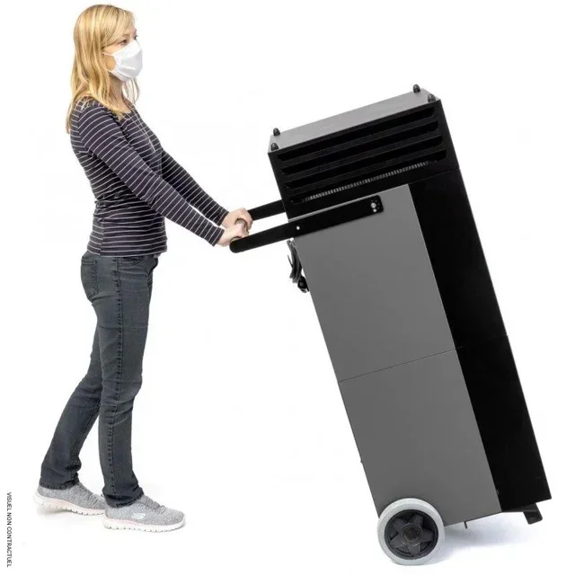 Purificateur d'air professionnel TAC M gris basalte/noir TROTEC HEPA silencieux